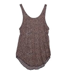 Victoria's Secret PINK Leopard Print Sleep Tank Top Size Medium